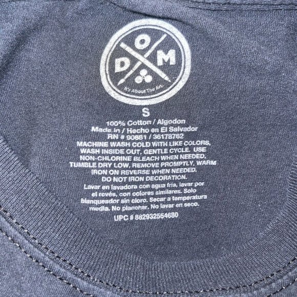 DOM Lets Get Weird Cat T-Shirt Small Black Graphic Psychadelic Multicolor Casual - Picture 8 of 8